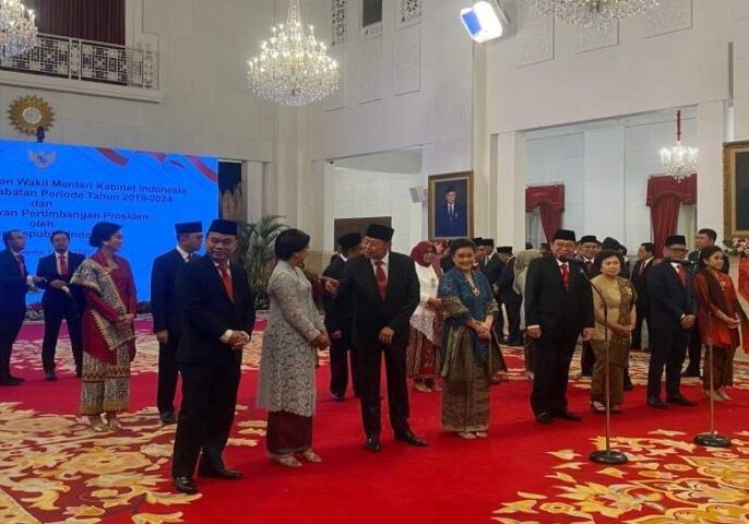 Suasana Istana Negara (17/7/2023) saat persiapan pelantikan 

