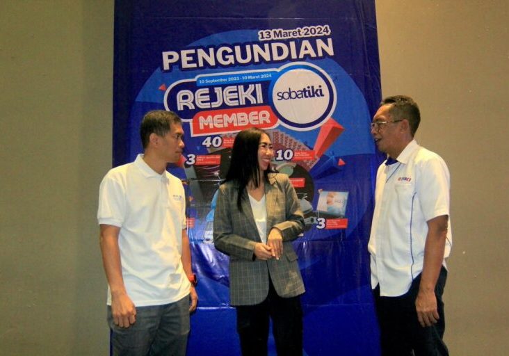 TiKi melakukan pengundian hadiah Program Rejeki Member 

