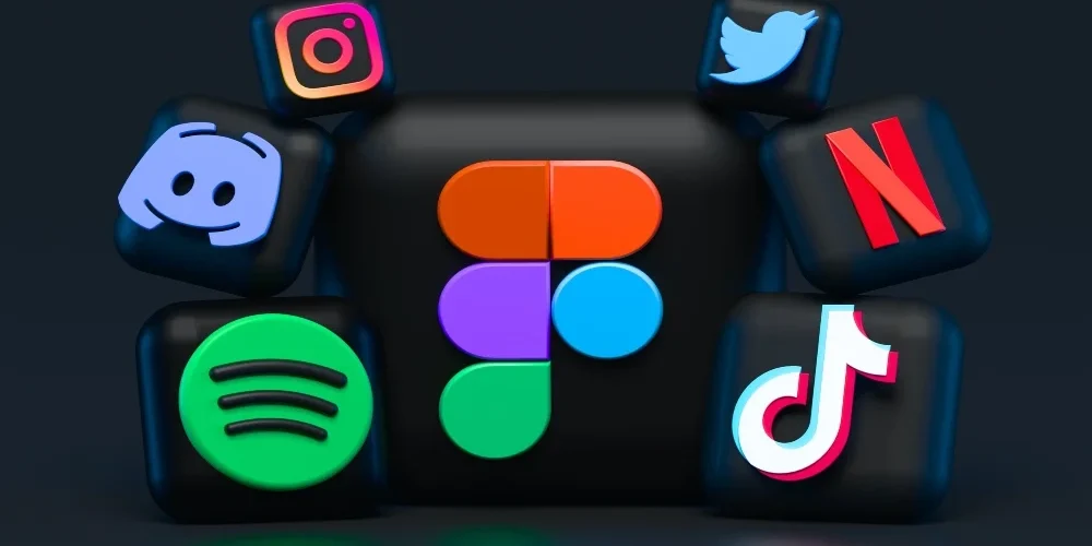 Logo TikTok, Spotify, Twitter, dan Instagram/unsplash

