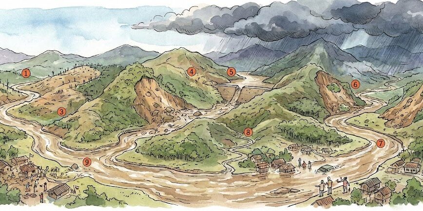 ilustrasi titik hulu