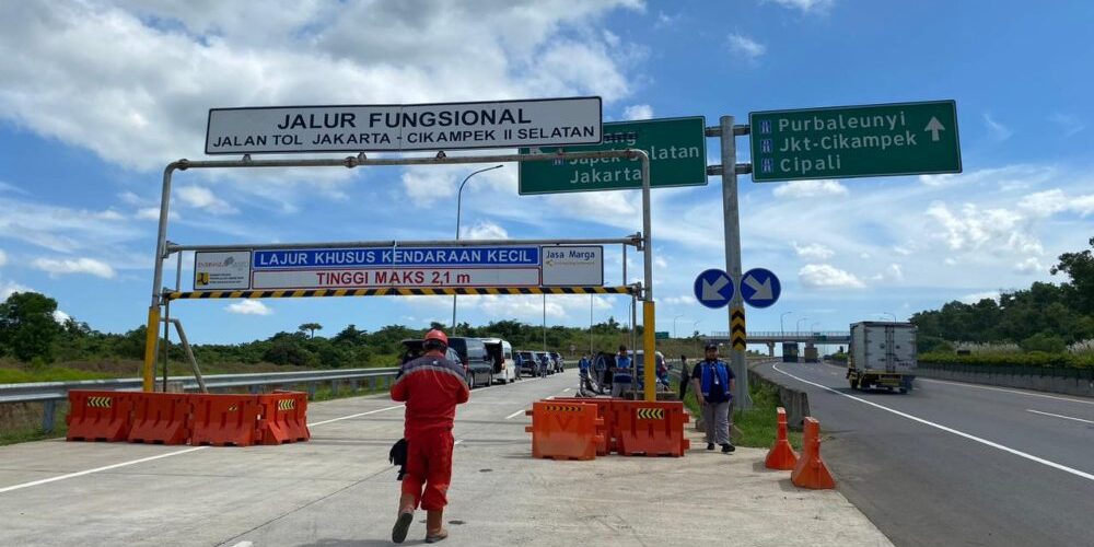 PT Jasa Marga (Persero) Tbk. menyatakan Jalan Tol Jakarta-Cikampek (Japek) II Selatan bakal dibuka fungsional saat Lebaran 2023

