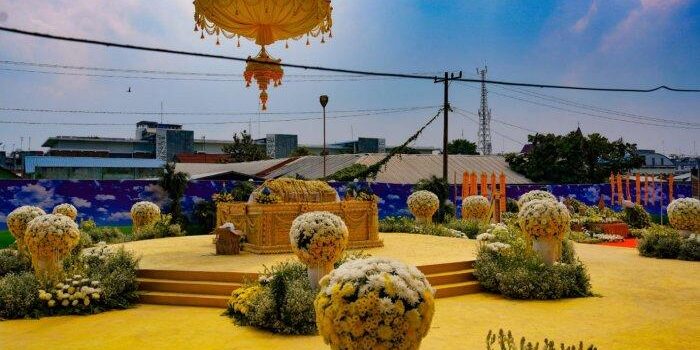 Prosesi penghormatan terakhir kepada YM Jinadhammo Mahathera di Prasadha Jinadhammo (PJM) Komplek MMTC, Medan
